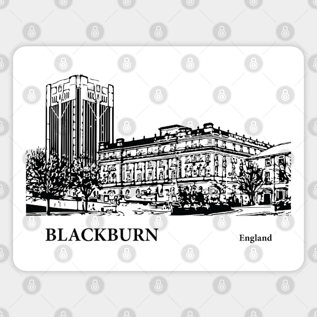 Blackburn England Magnet by Lakeric